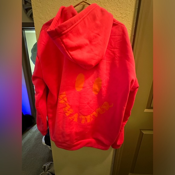 Hot Pink Oversized Comfy Hoodie: Cozy Chic - Picture 2 of 2